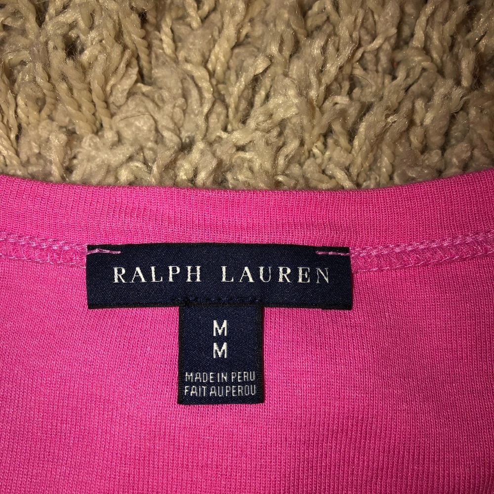 Women’s Ralph Lauren Pink V-neck Shirt